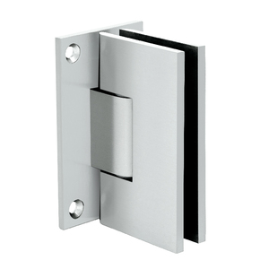 CRL Satin Chrome Victoria Series Wall Mount Full Back Plate Hinge