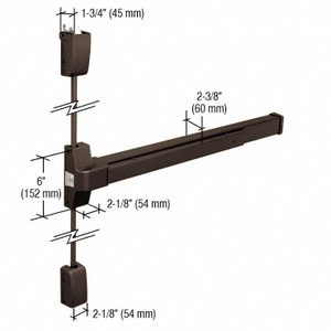 CRL Dark Bronze DL750SV Surface Vertical Rod Panic Exit Device