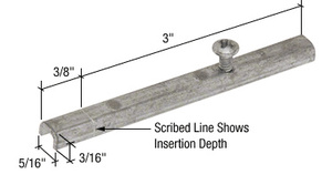 CRL 9/16" Spiral Balance Pivot Bar - Bulk 25/Pk