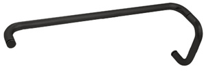 CRL Matte Black 6" Pull Handle and 22" Towel Bar BM Series Combination Without Metal Washers
