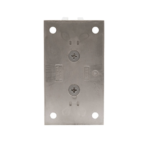 CRL Brushed Nickel Victoria Series Wall Mount Full Back Plate Hinge