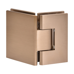 CRL Dark Brushed Bronze Vienna 045 Series 135 Degree Glass-to-Glass Hinge