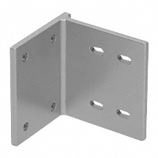 CRL Clear Anodized L-Shape Mounting Bracket 8" Tall