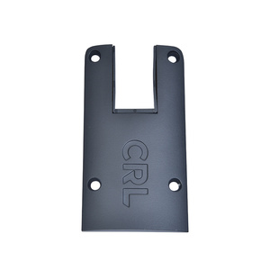 CRL DRX™ 4" Matte Black Square End Cap with Filler