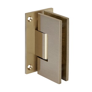 CRL Brushed Bronze Vienna 337 Series Adjustable Wall Mount Full Back Plate Hinge