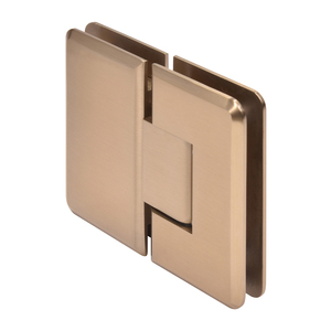 CRL Dark Brushed Bronze Cologne 180 Series 180º Glass-to-Glass Hinge