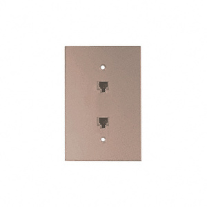 CRL Double Phone Pre-Wired Bronze Acrylic Mirror Plate