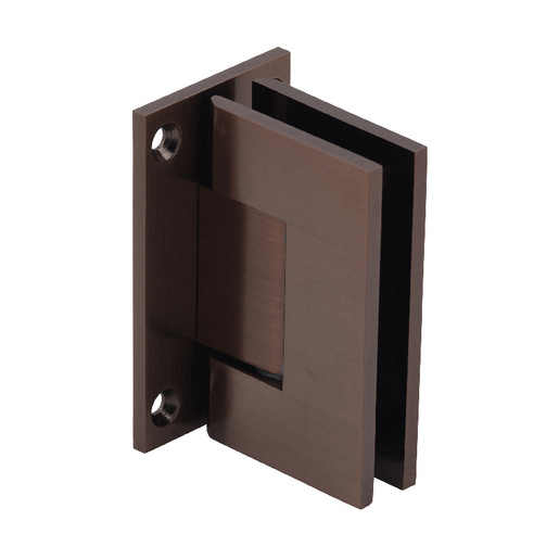CRL Antique Bronze Geneva 037 Series Wall Mount Full Back Plate Standard Hinge