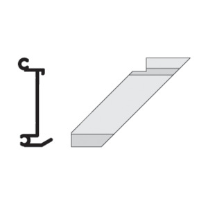 CRL-U.S. Aluminum Right Hand 90º Inside Corner Anchor Clip 4/Pk