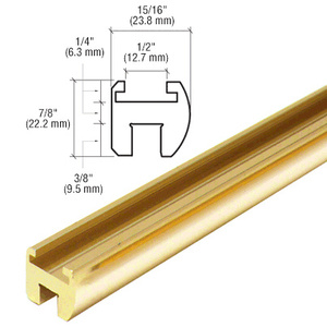 CRL Brass 98" Header Bar Only for HEADER06