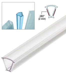 CRL Clear Copolymer Strip for 135 Degree Glass-to-Glass Joints - 12.8mm Laminated Glass