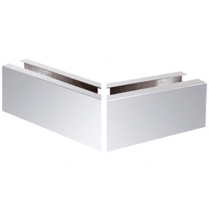 CRL Polished Stainless 12" Mitered 135º Corner Cladding for B5A Series SurfaceMate® Base Shoe