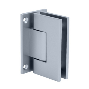 CRL Satin Chrome Geneva 337 Series Adjustable Wall Mount Full Back Plate Hinge