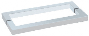 CRL Satin Chrome 24" Square Style Back-to-Back Towel Bar