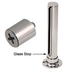 CRL Polished Stainless 1/4" Glass Stop