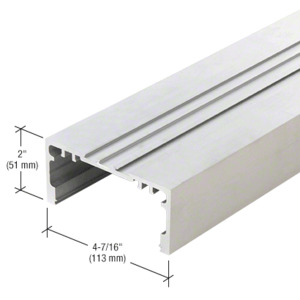 CRL-U.S. Aluminum Clear Anodized Open Back Door Header - 21'-4"