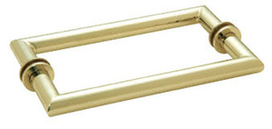 CRL Polished Brass 18" MT Series Back-to-Back Towel Bar