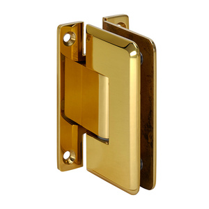 Unlacquered Brushed Brass Glass Shower Door Knob Shower Door