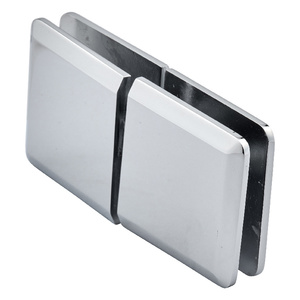 Polished Chrome 180 Glass To Glass Premier Series Operable Transom Clip