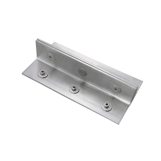 CRL 316 Brushed Stainless 12" Fin Top/Bottom Shoe Fitting for 3/4" Glass