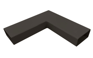 CRL Matte Bronze 1100 Series 1”x 2” Aluminum 90º Corner Tubing