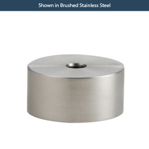 Brushed Stainless Steel 2" x 1-1/2" Standoff Base