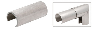 CRL Aluminum 1.9" Connector Sleeve for Cap Railing, Cap Rail Corner, and Hand Railing