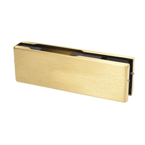 CRL Satin Brass EUR Series Top or Bottom Patch Fitting - Less Insert