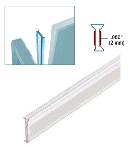 CRL Clear Copolymer Strip for 90 Degree Glass-to-Glass Joints - 10.8mm Laminated Glass