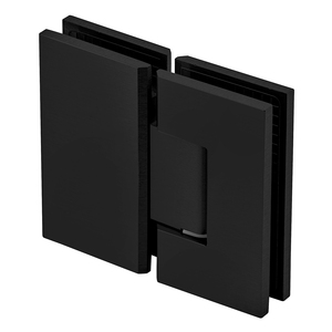 Matte Black 180° Glass-to-Glass Adjustable Maxum Series Hinge