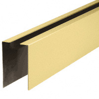 CRL Satin Brass 120" Cladding for W7B Series Windscreen and Smoke Baffle Base Shoe