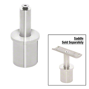 CRL 316 Polished Stainless 1.9" Round Post Vertically Adjustable Post Cap for Saddles