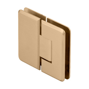 CRL Satin Brass Cologne 180 Series 180º Glass-to-Glass Hinge