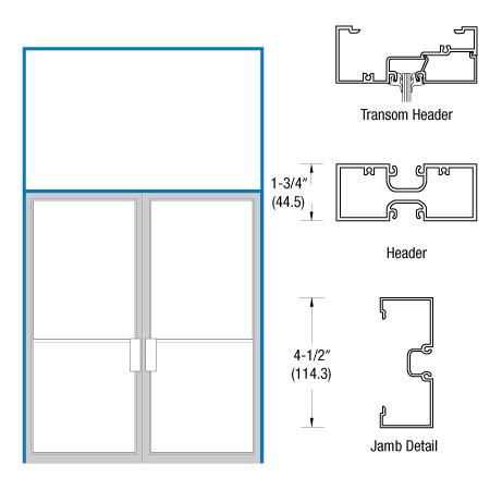 CRL-U.S. Aluminum Clear Anodized 1-3/4