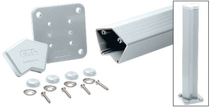 CRL Mill 100 Series 36" 135º Surface Mount Post Kit