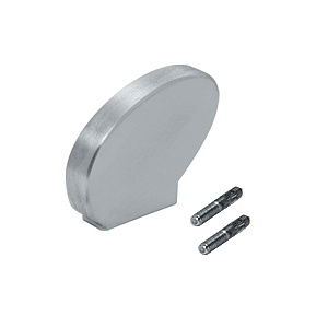 CRL-Blumcraft® Right-Hand Mill Aluminum Decorative Flat End Caps for 376 Series Aluminum Cap Railings