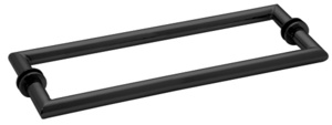 CRL Matte Black 24" MT Series Back-to-Back Towel Bar