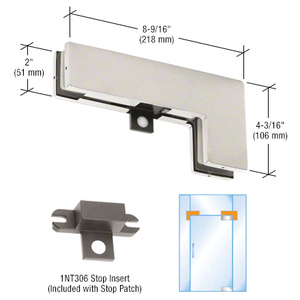 DORMAKABA® Brushed Stainless Sidelite Mounted Transom Patch Fitting