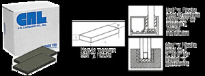 CRL 1/8" x 1" x 4" Neoprene Setting Blocks - 80 Durometer