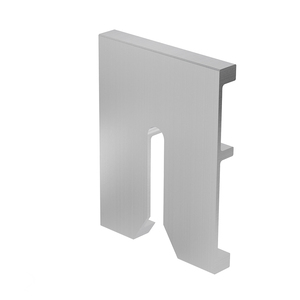 CRL TurboFlex Clear Anodized Drain Block for Fascia Mount Base Shoes