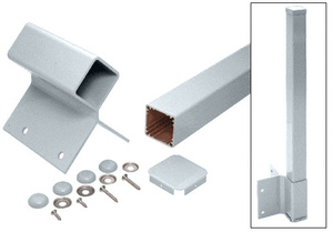 CRL Mill 36" 200, 300, 350, and 400 Series 90 Degree Fascia Mounted Post Kit