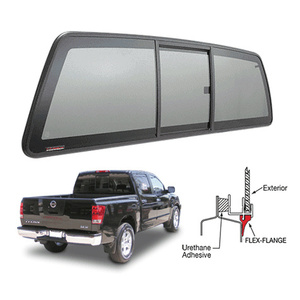 CRL "Perfect Fit" Three-Panel Tri-Vent Sliders with Solar Glass for 2004+ Nissan Titan