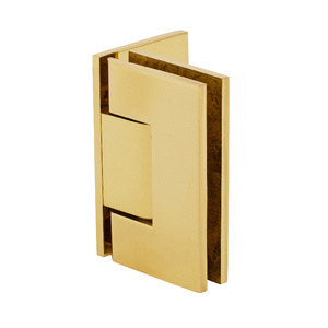 CRL Polished Brass Junior Geneva 044 Series Wall Mount Offset Back Plate Hinge