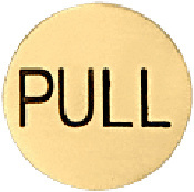 CRL Satin Brass 2" Round Pull Indicator