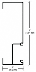 CRL-U.S. Aluminum Clear Anodized Wall Jamb for 1" Glass - 24'-2"
