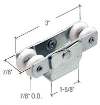 CRL 7/8" Wardrobe Door Roller