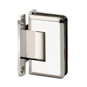 Polished Nickel Wall Mount with "H" Back Plate Adjustable Premier Series Hinge