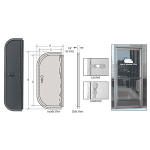 CRL Dark Bronze 5" x 18" Package Drop Slot