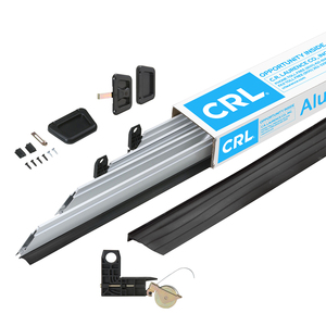 CRL White 60" x 81" Heavy-Duty Extruded K.D. Sliding Screen Door Kit - 2" Frame with T-Slot Vinyl Design