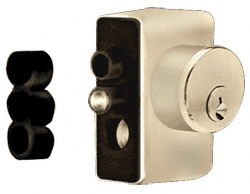 CRL Polished Brass Left Hand Keyed Access Device for Glass Door Panic and Deadbolt Handle
